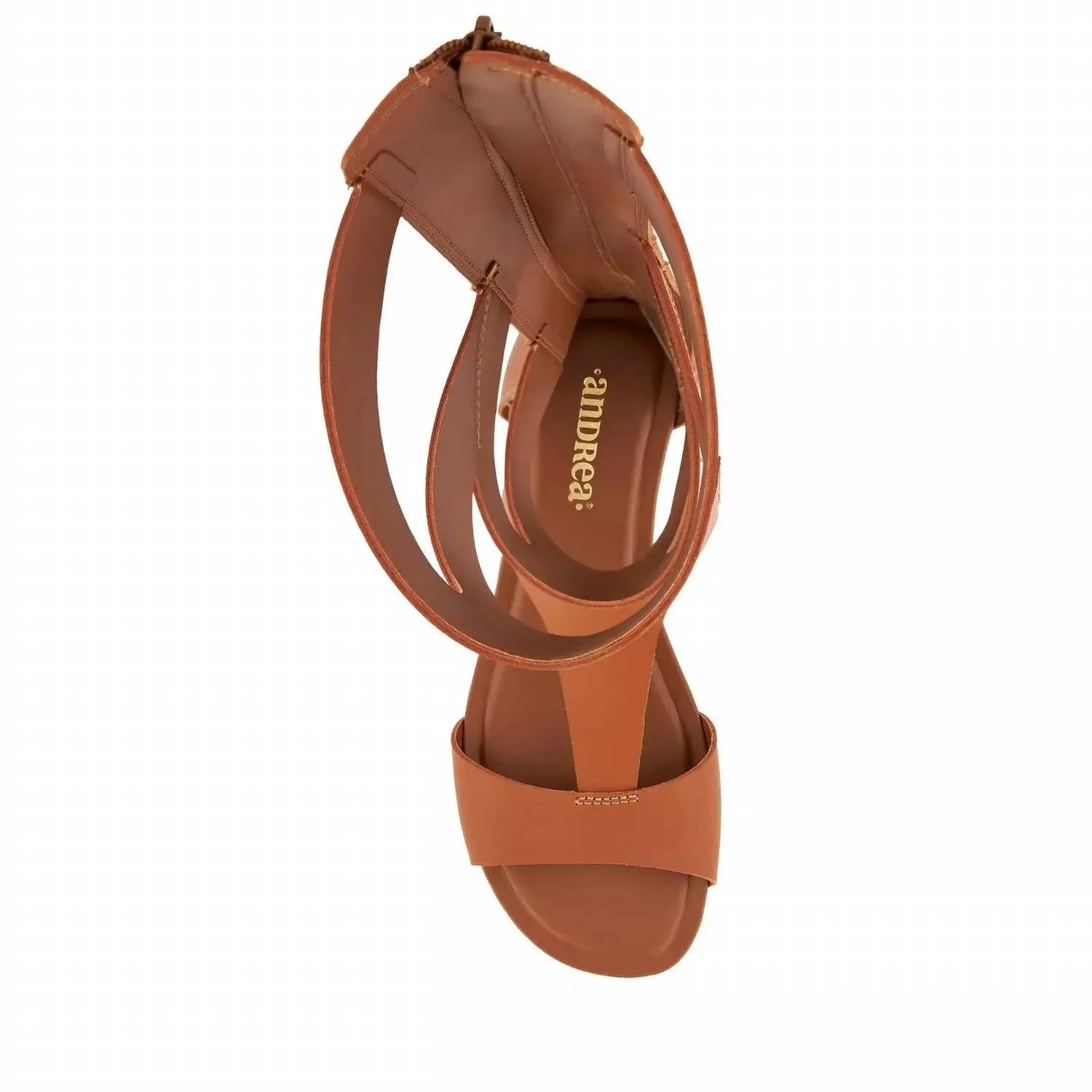Andrea - Women's Tall Gladiator Sandals With Back Zipper