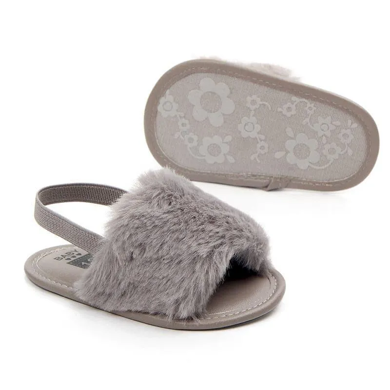 Angelodini™ Fluffy PU Baby Sandals