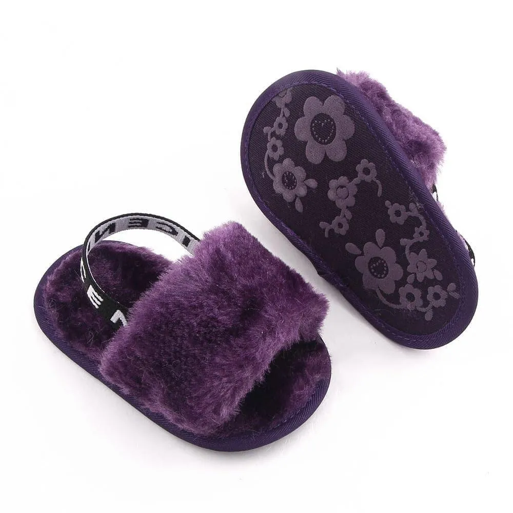 Angelodini™ Fluffy PU Baby Sandals