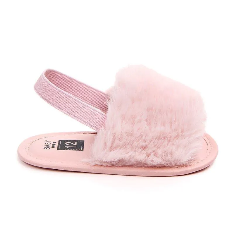 Angelodini™ Fluffy PU Baby Sandals