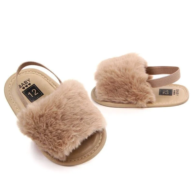 Angelodini™ Fluffy PU Baby Sandals