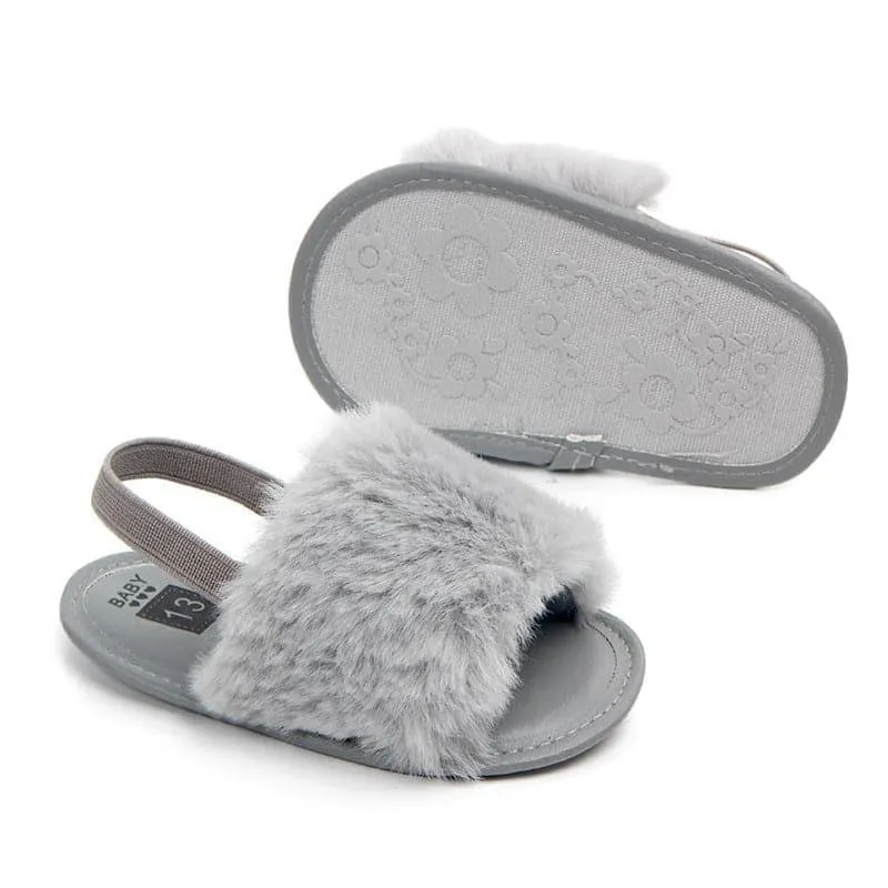 Angelodini™ Fluffy PU Baby Sandals