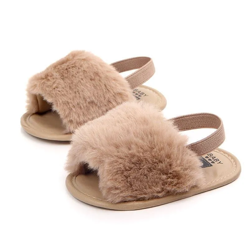 Angelodini™ Fluffy PU Baby Sandals