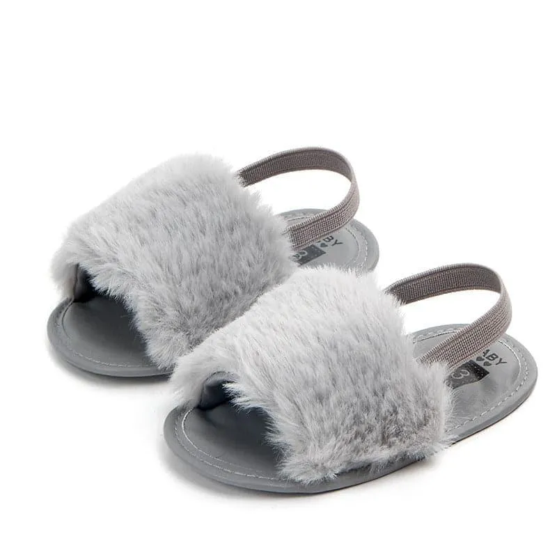 Angelodini™ Fluffy PU Baby Sandals