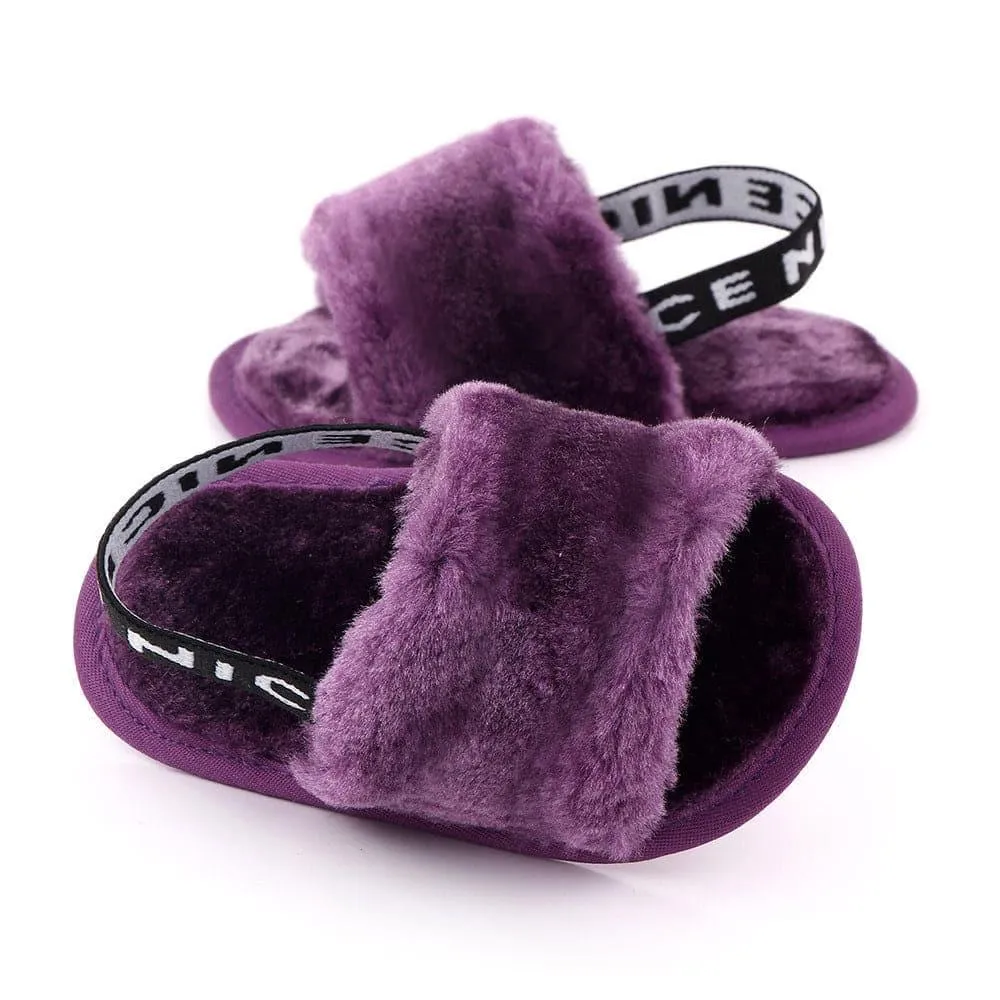 Angelodini™ Fluffy PU Baby Sandals