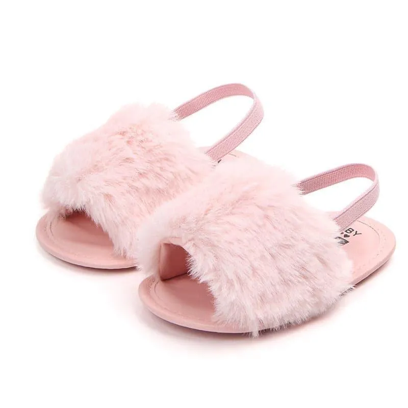 Angelodini™ Fluffy PU Baby Sandals