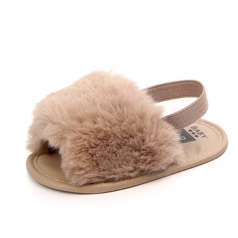 Angelodini™ Fluffy PU Baby Sandals