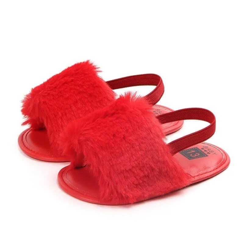 Angelodini™ Fluffy PU Baby Sandals