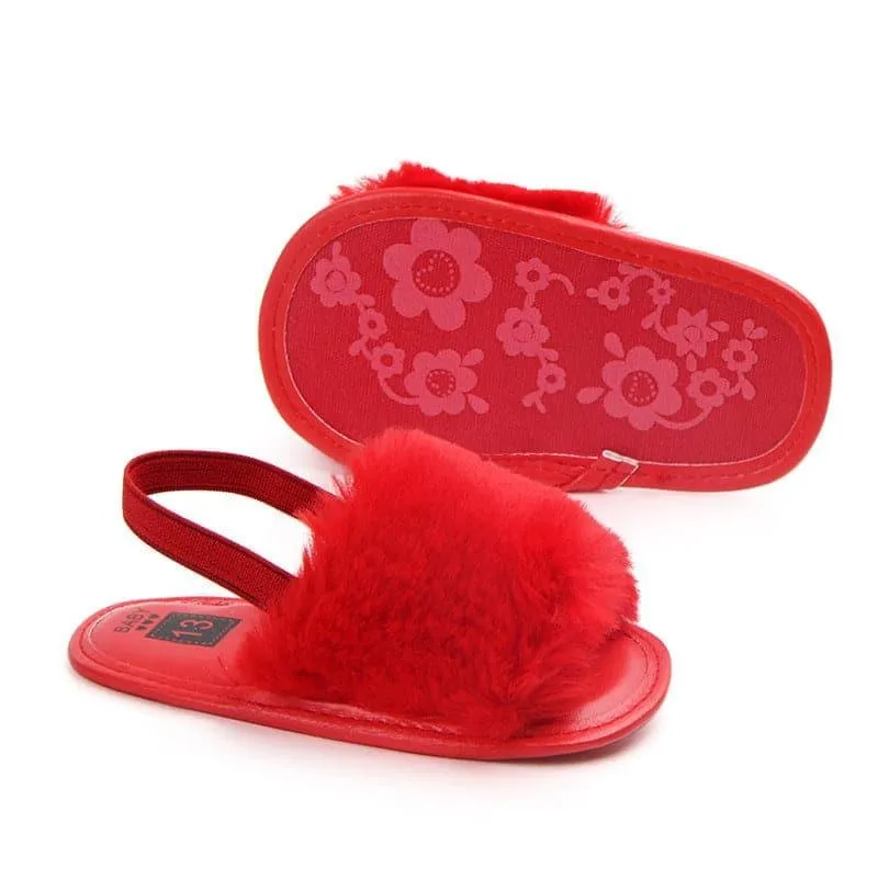 Angelodini™ Fluffy PU Baby Sandals