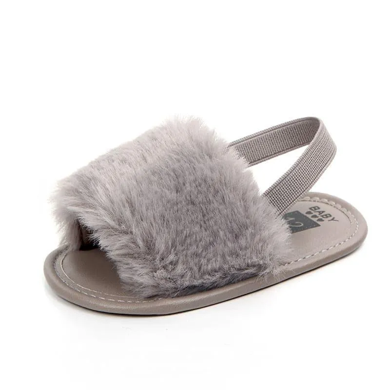 Angelodini™ Fluffy PU Baby Sandals
