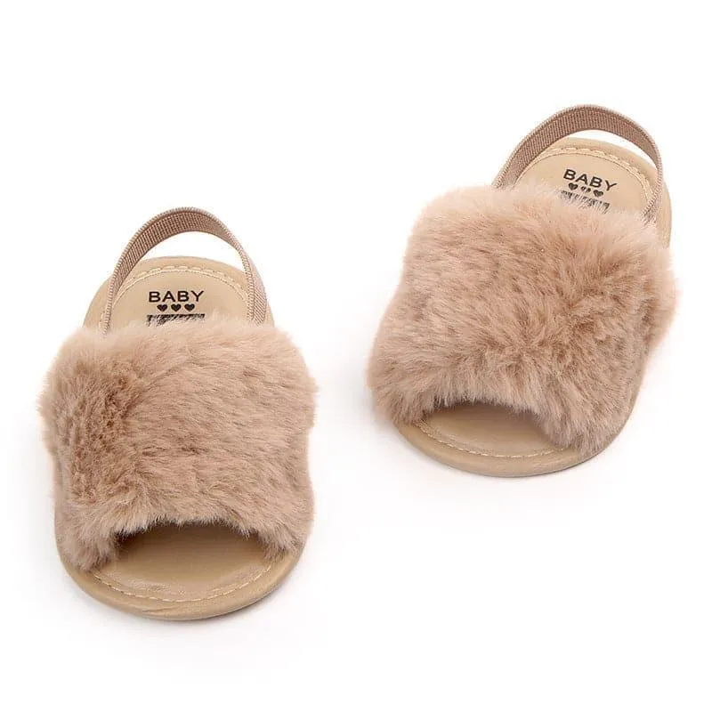 Angelodini™ Fluffy PU Baby Sandals