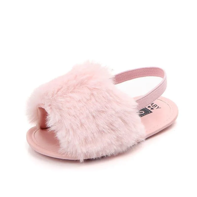 Angelodini™ Fluffy PU Baby Sandals