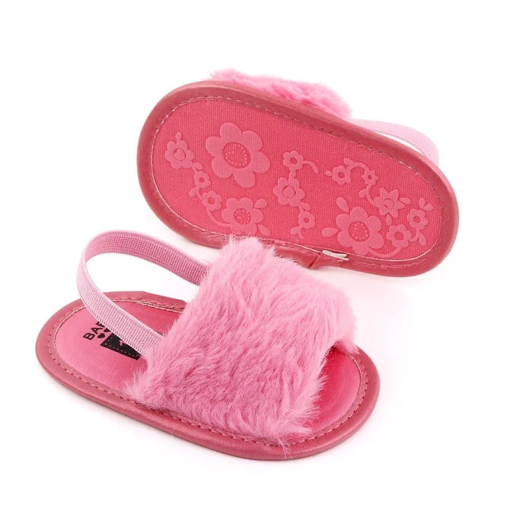 Angelodini™ Fluffy PU Baby Sandals
