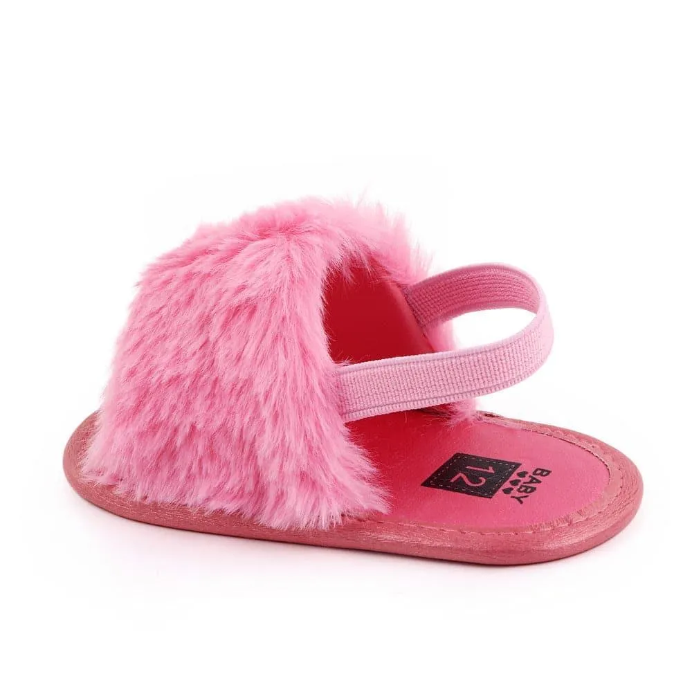 Angelodini™ Fluffy PU Baby Sandals