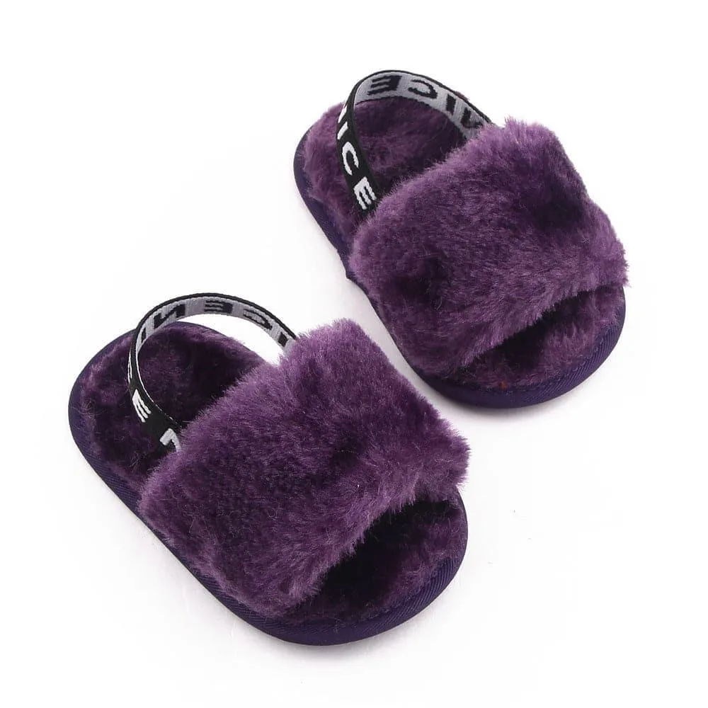 Angelodini™ Fluffy PU Baby Sandals