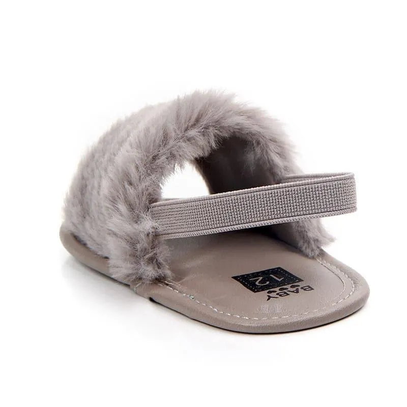 Angelodini™ Fluffy PU Baby Sandals