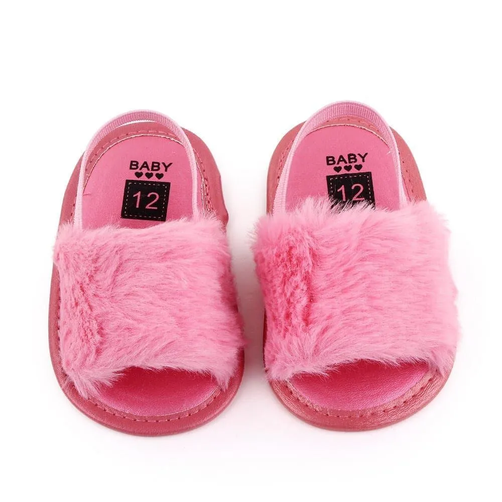 Angelodini™ Fluffy PU Baby Sandals