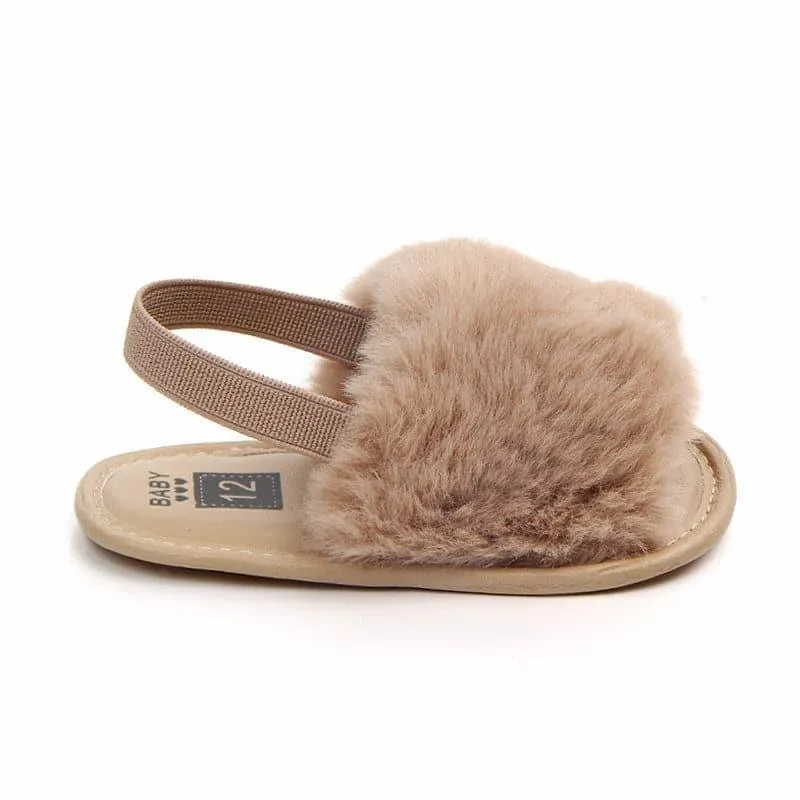 Angelodini™ Fluffy PU Baby Sandals