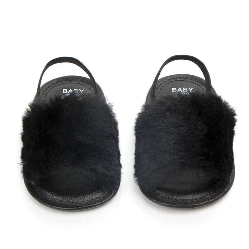 Angelodini™ Fluffy PU Baby Sandals