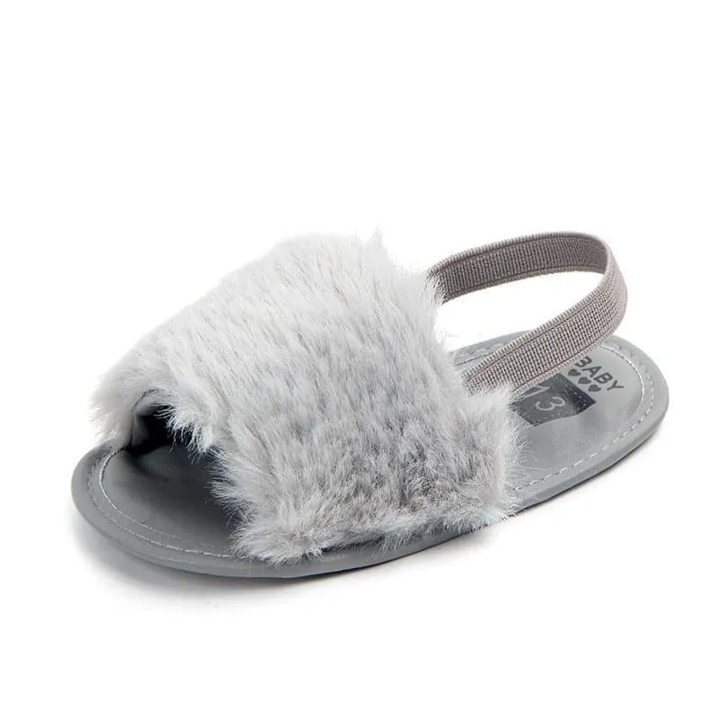 Angelodini™ Fluffy PU Baby Sandals