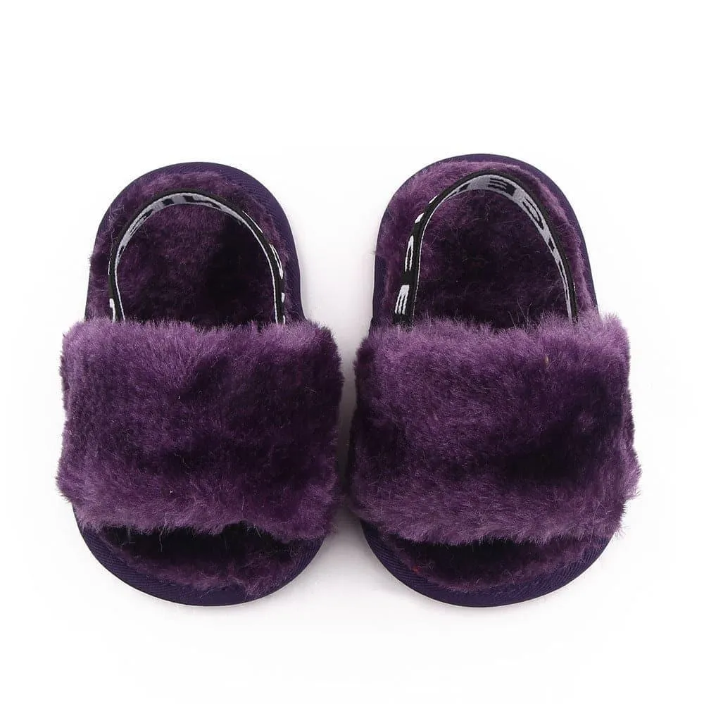 Angelodini™ Fluffy PU Baby Sandals