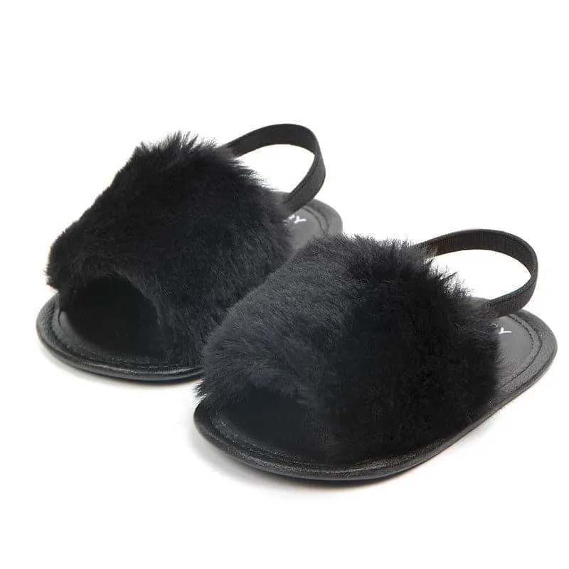 Angelodini™ Fluffy PU Baby Sandals