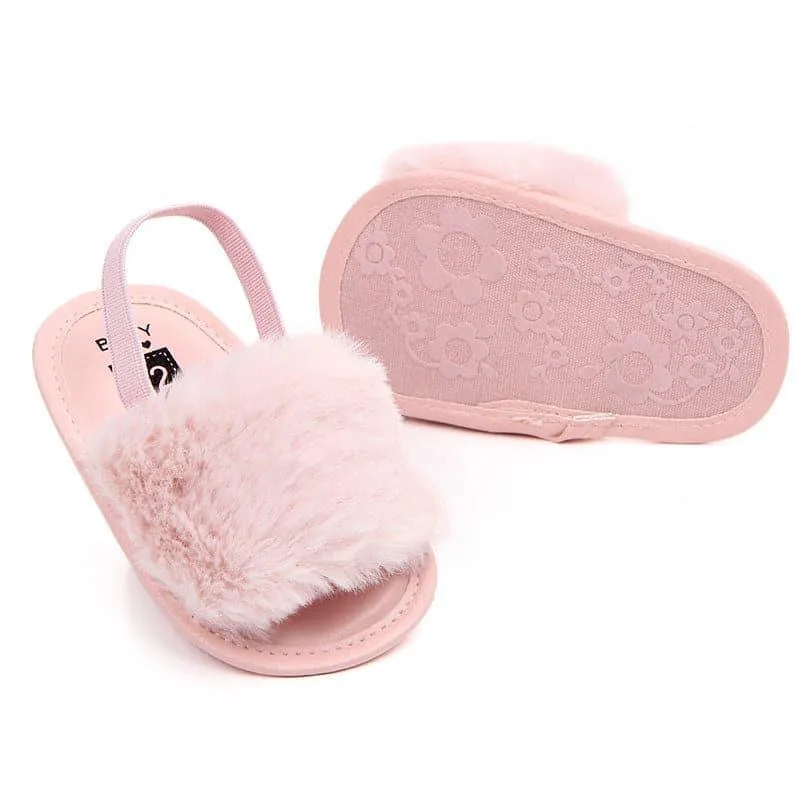 Angelodini™ Fluffy PU Baby Sandals