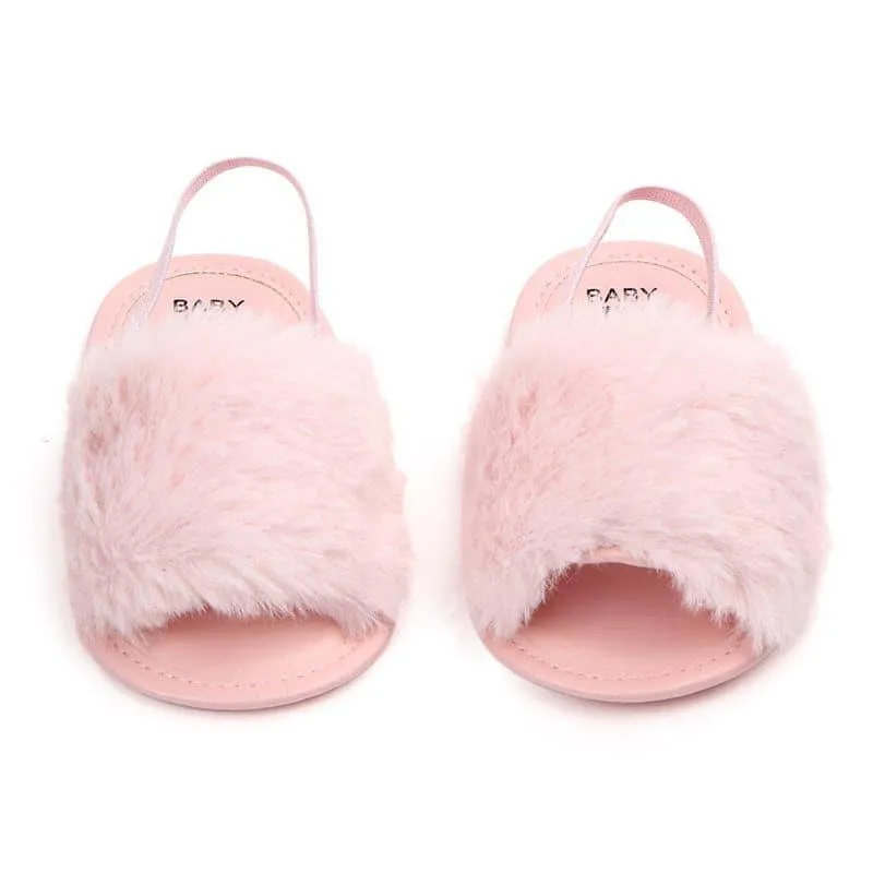 Angelodini™ Fluffy PU Baby Sandals
