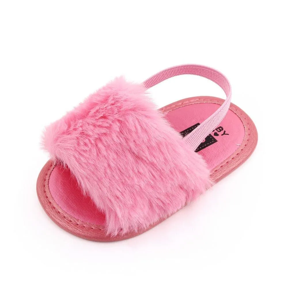Angelodini™ Fluffy PU Baby Sandals