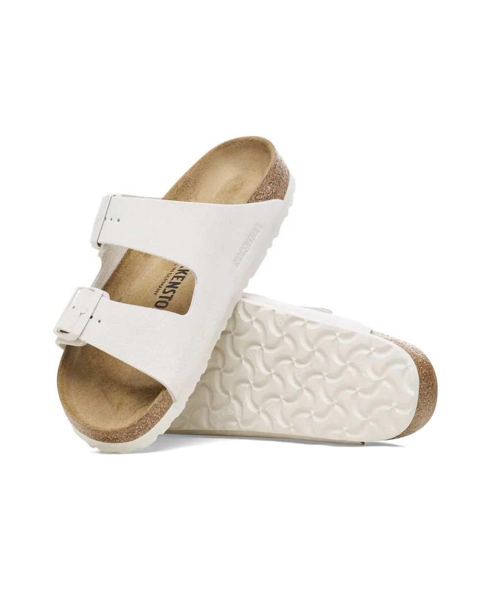 BIRKENSTOCK ARIZONA NARROW FIT IN ANTIQUE WHITE