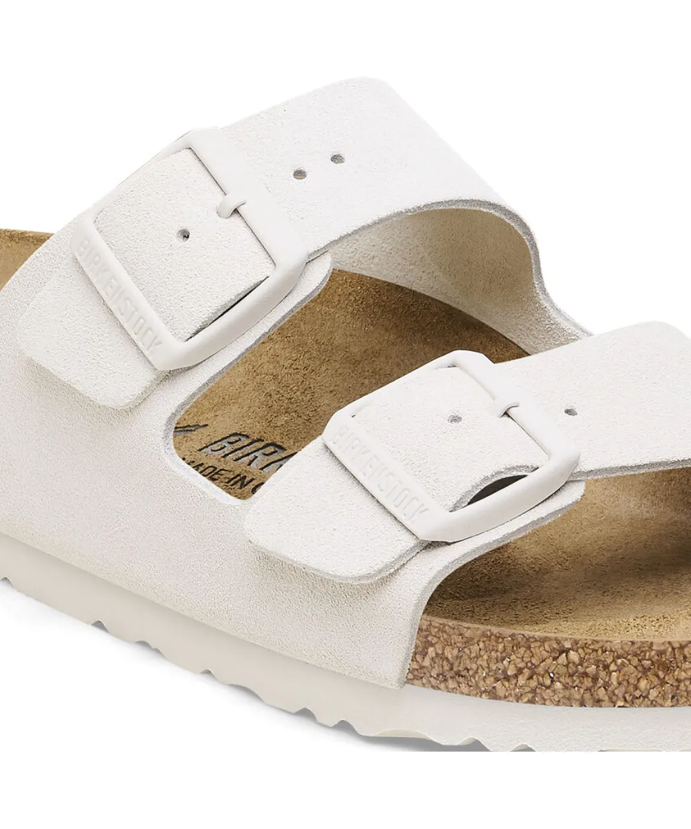 BIRKENSTOCK ARIZONA NARROW FIT IN ANTIQUE WHITE