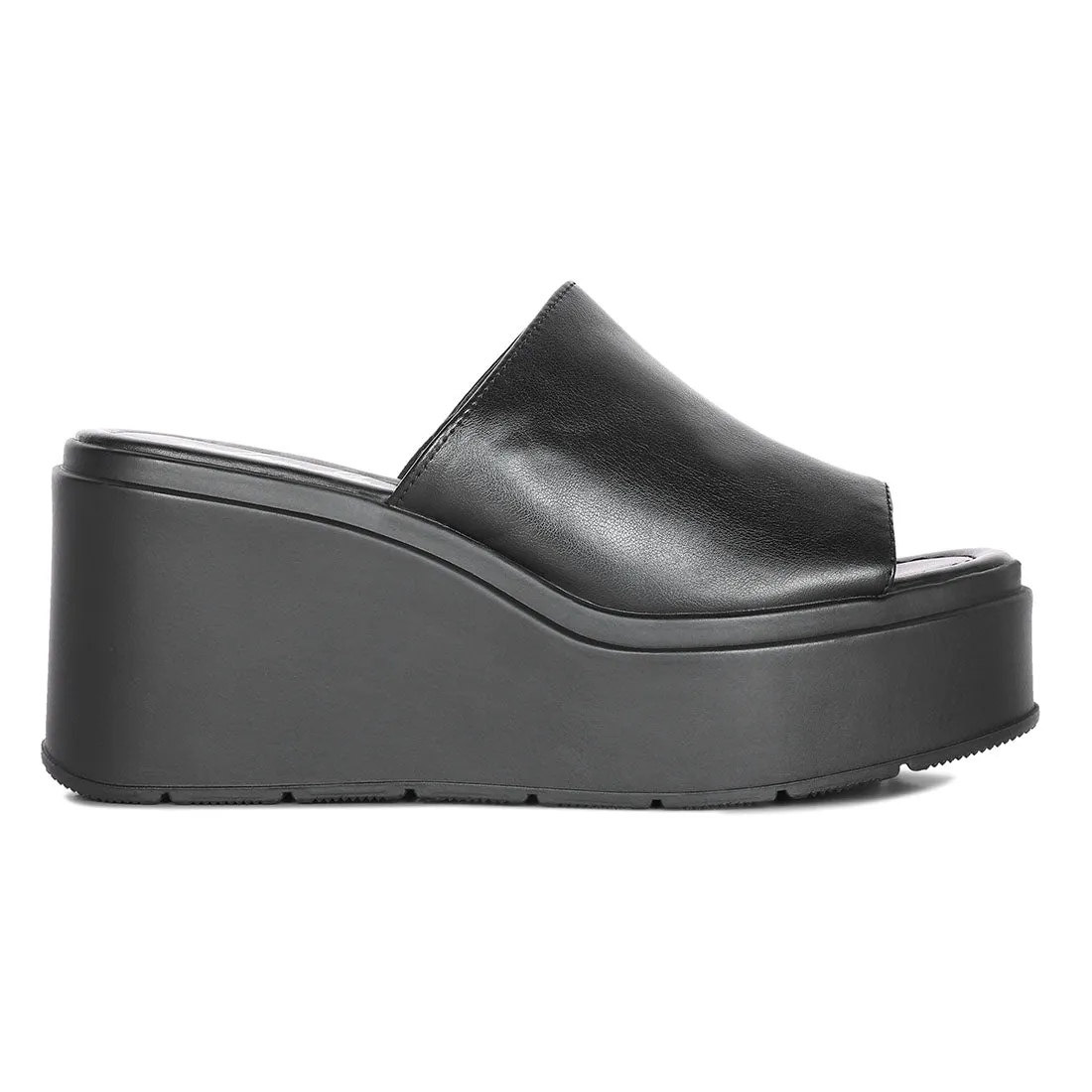 Black High Casual Sandals