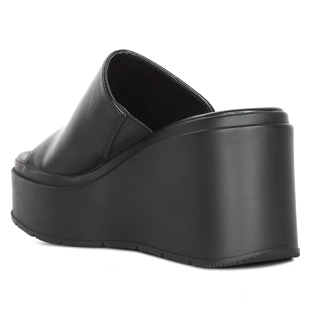 Black High Casual Sandals