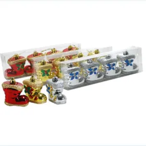 Boots Xmas Tree Decorations 4 pack