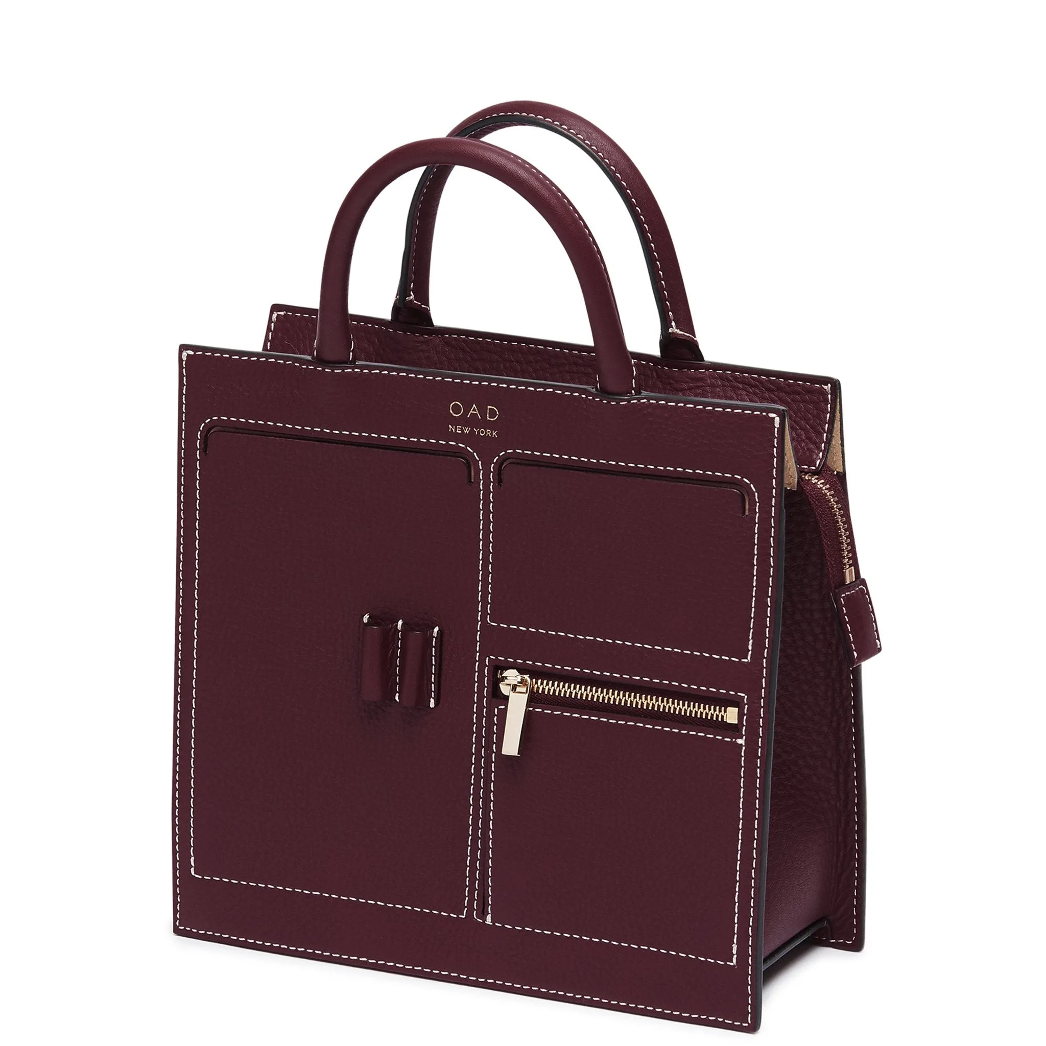 C Mini Kit Zip Satchel - Bordeaux