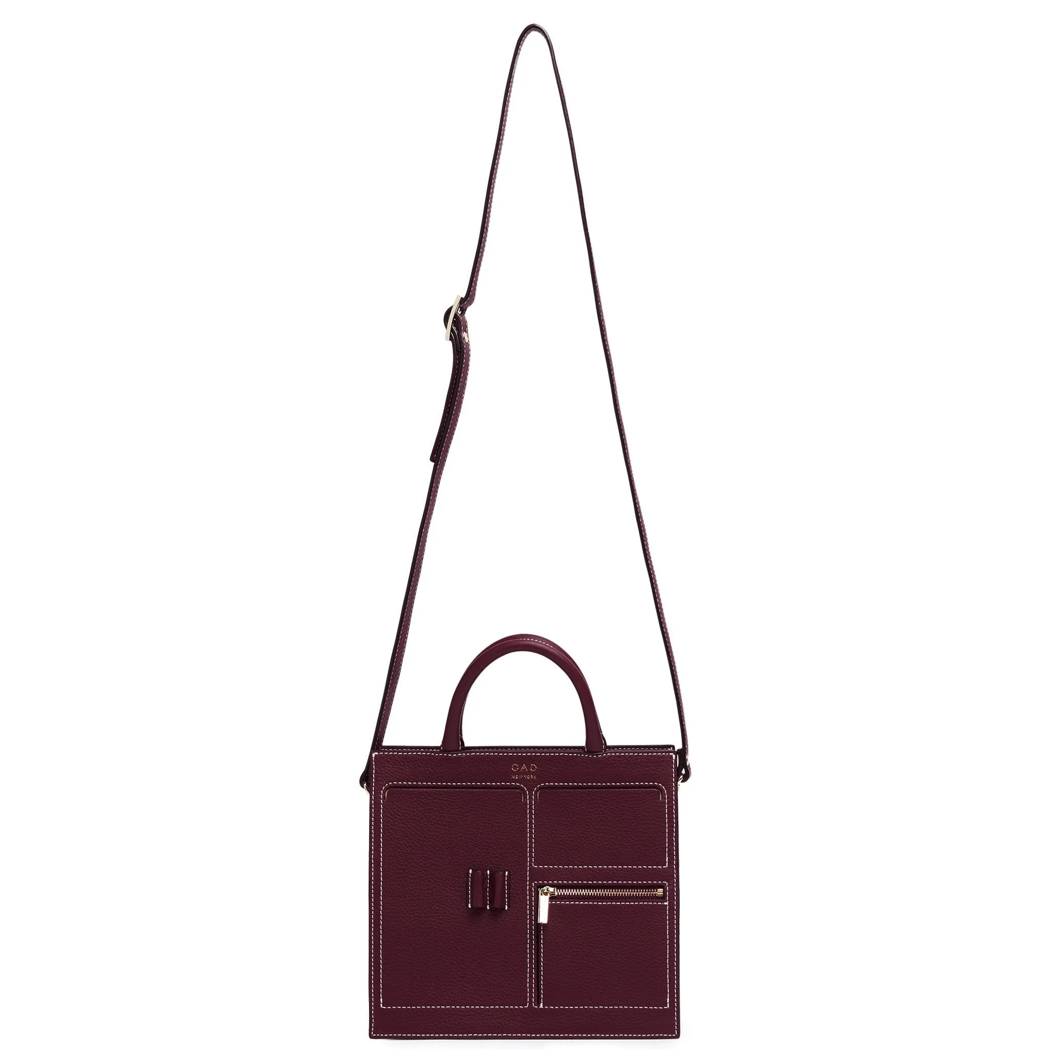 C Mini Kit Zip Satchel - Bordeaux