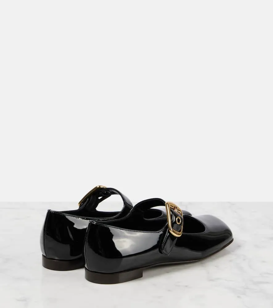 Chloe Polly patent leather Mary Jane flats