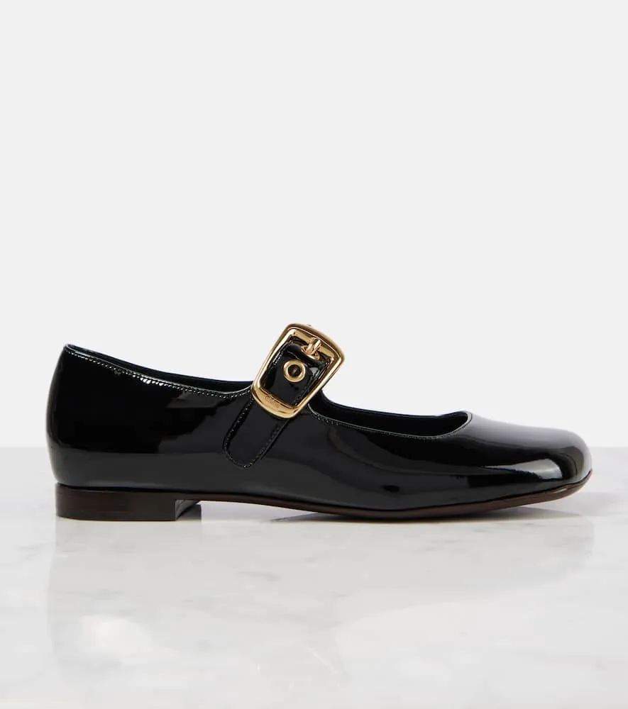 Chloe Polly patent leather Mary Jane flats