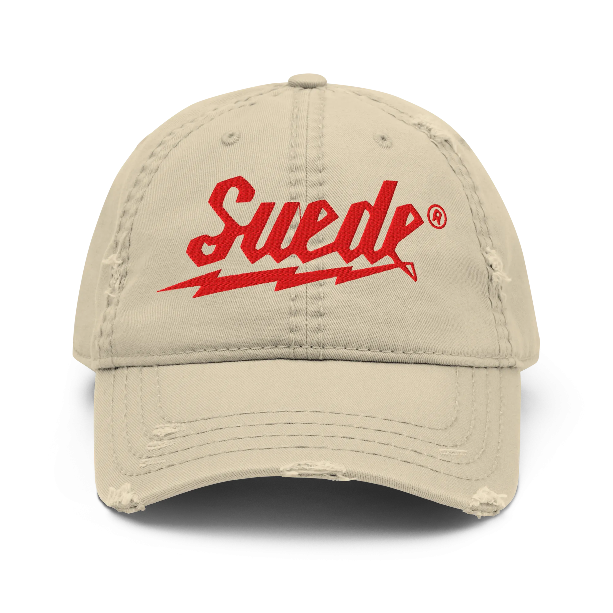 Embroidered Suede Milwaukee Distressed Dad Hat
