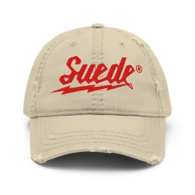 Embroidered Suede Milwaukee Distressed Dad Hat