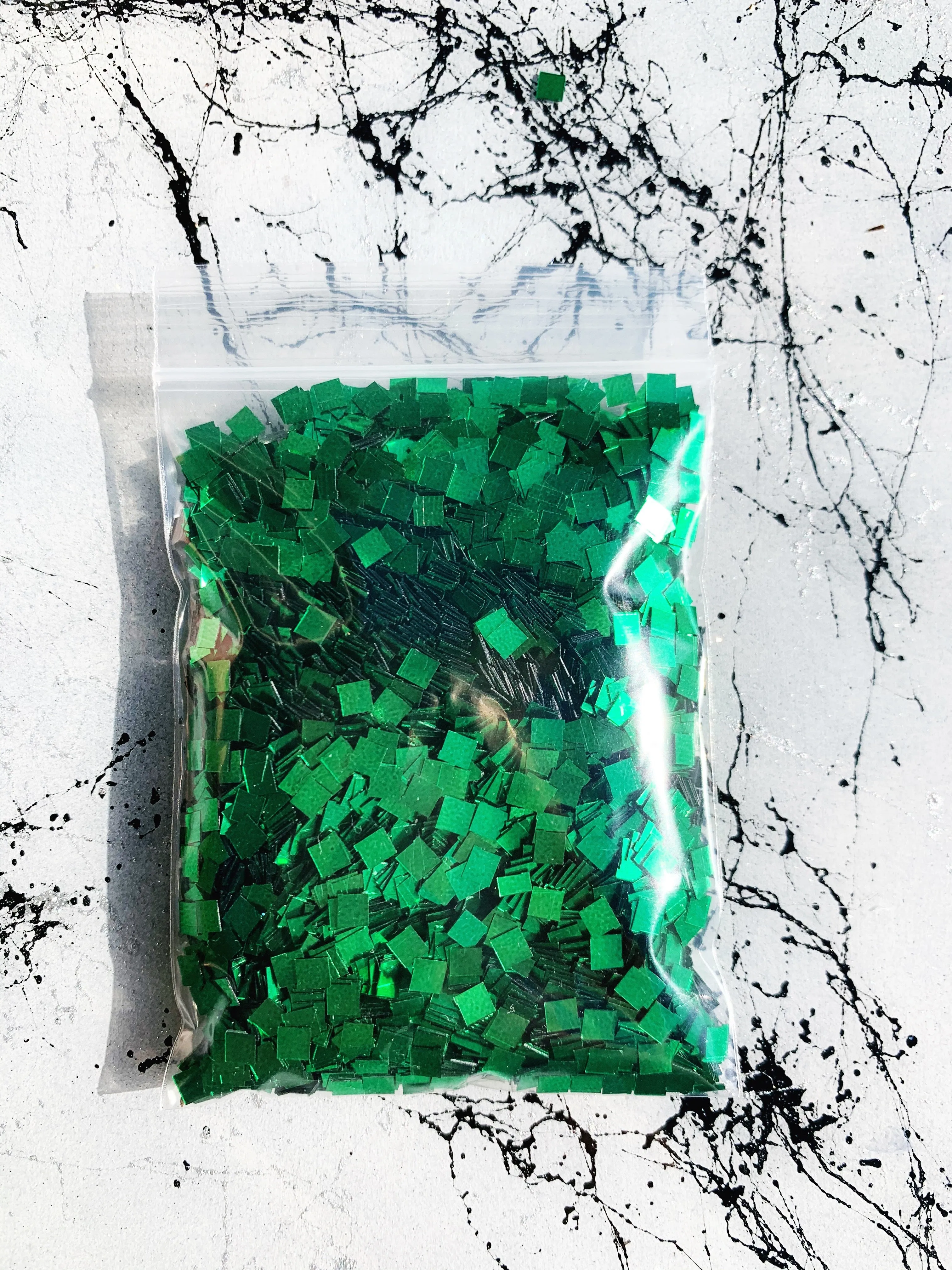 Emerald Green Large Square Glitter for Resin