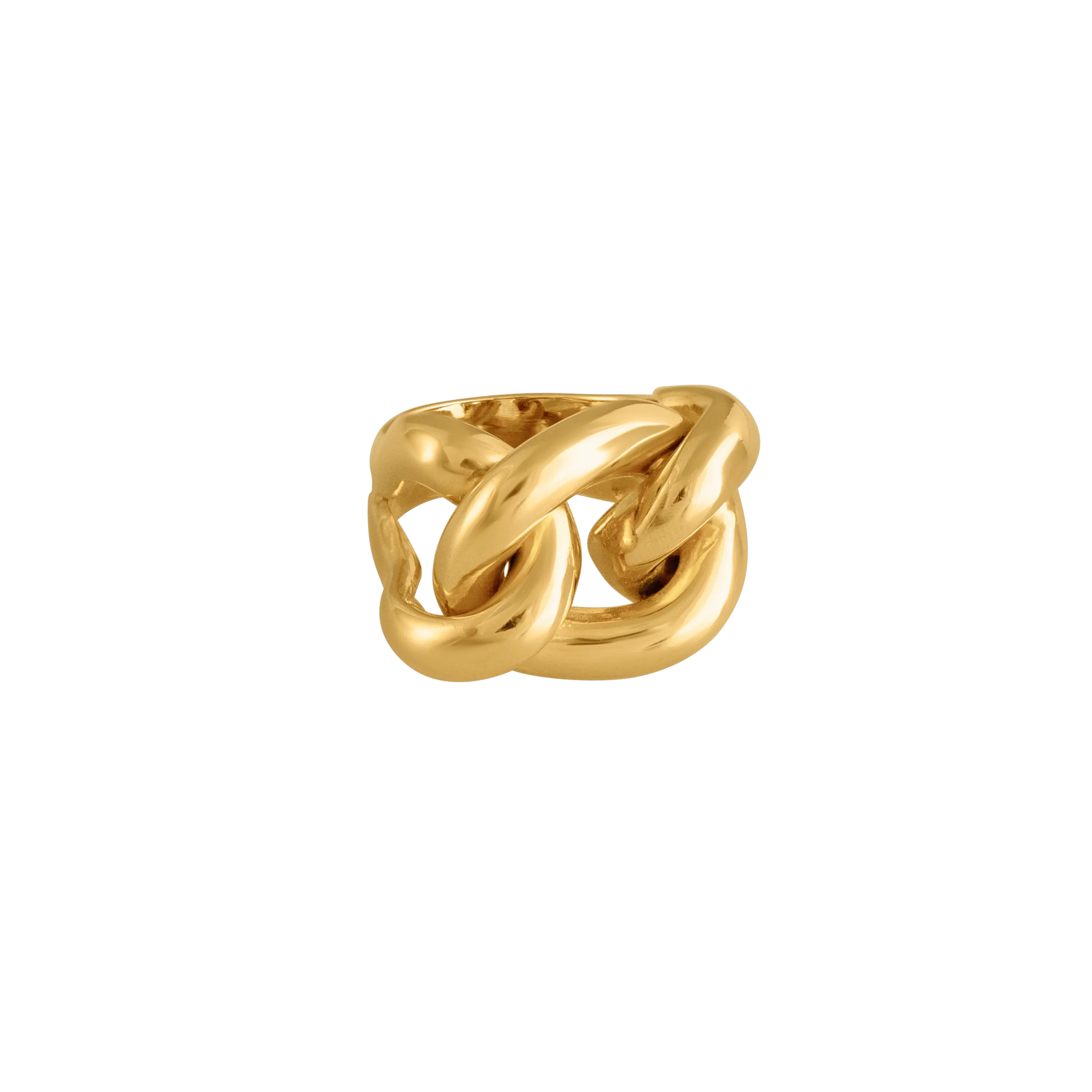 GOLD CHUNKY CHAIN RING