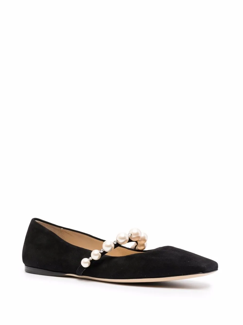 Jimmy Choo Square Toe Ballet Flats Ade
