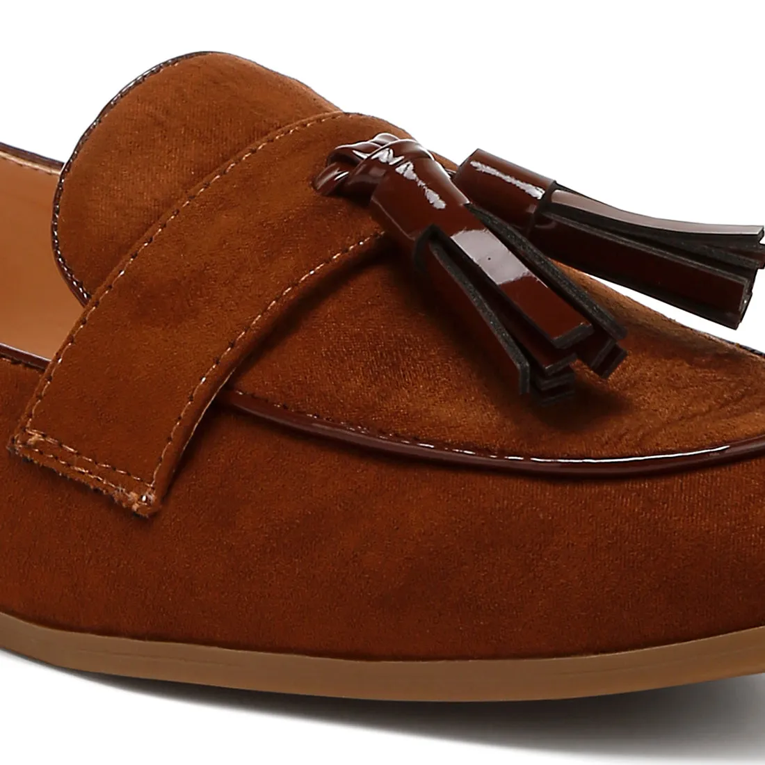 Micro Suede Tassel Loafers