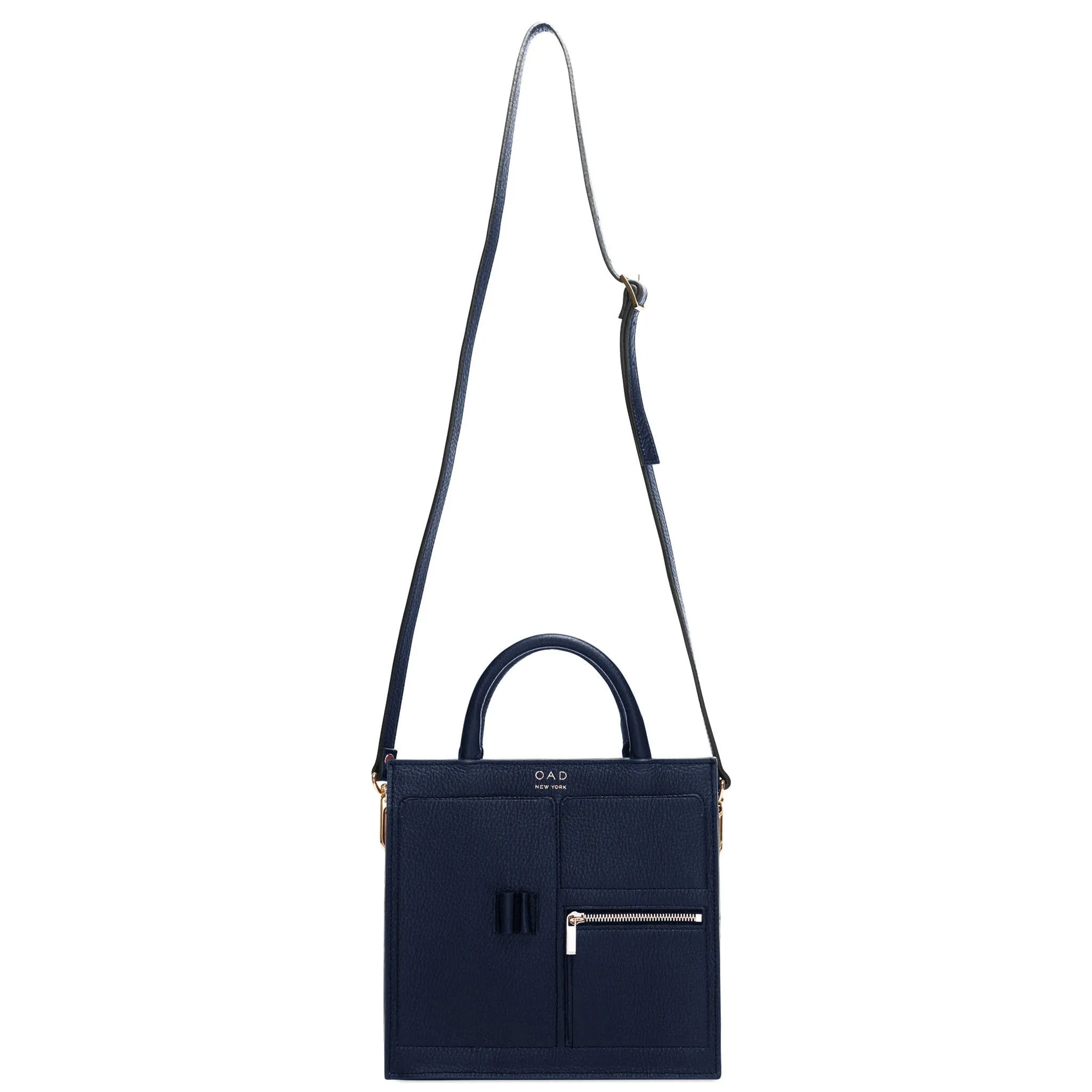 Mini Kit Zip Satchel - Navy Blue