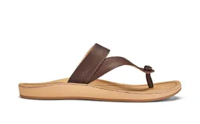 OluKai Womens Kaekae Ko'o Leather Beach Sandal
