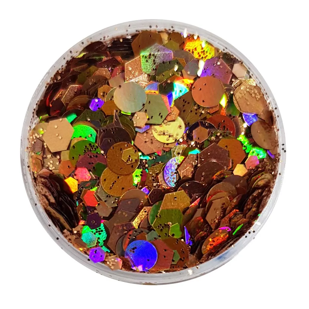 Rose Gold Festival Glitter (Holographic Chunky Glitter Mix) - BioPennies