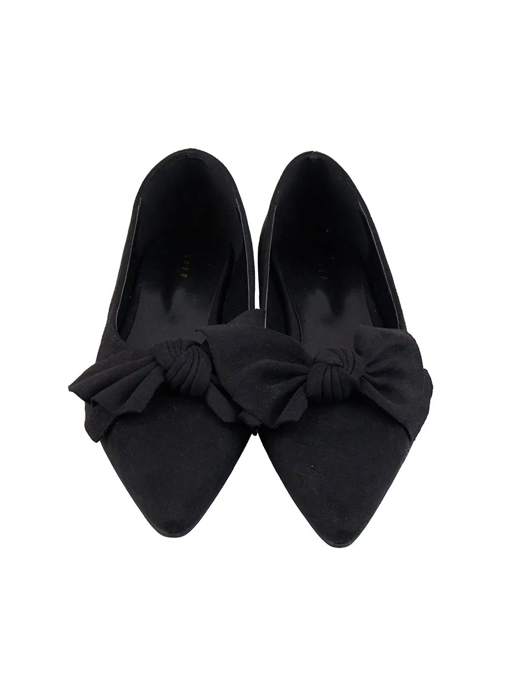 Suede Ribbon Flats IO409