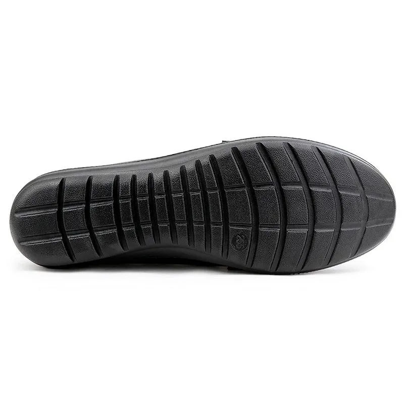 Women's Genuine Leather Flats With Round Toe